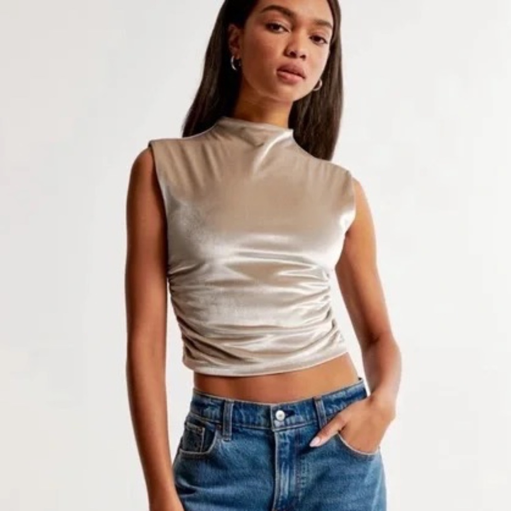 Abercrombie Velvet Paloma Top